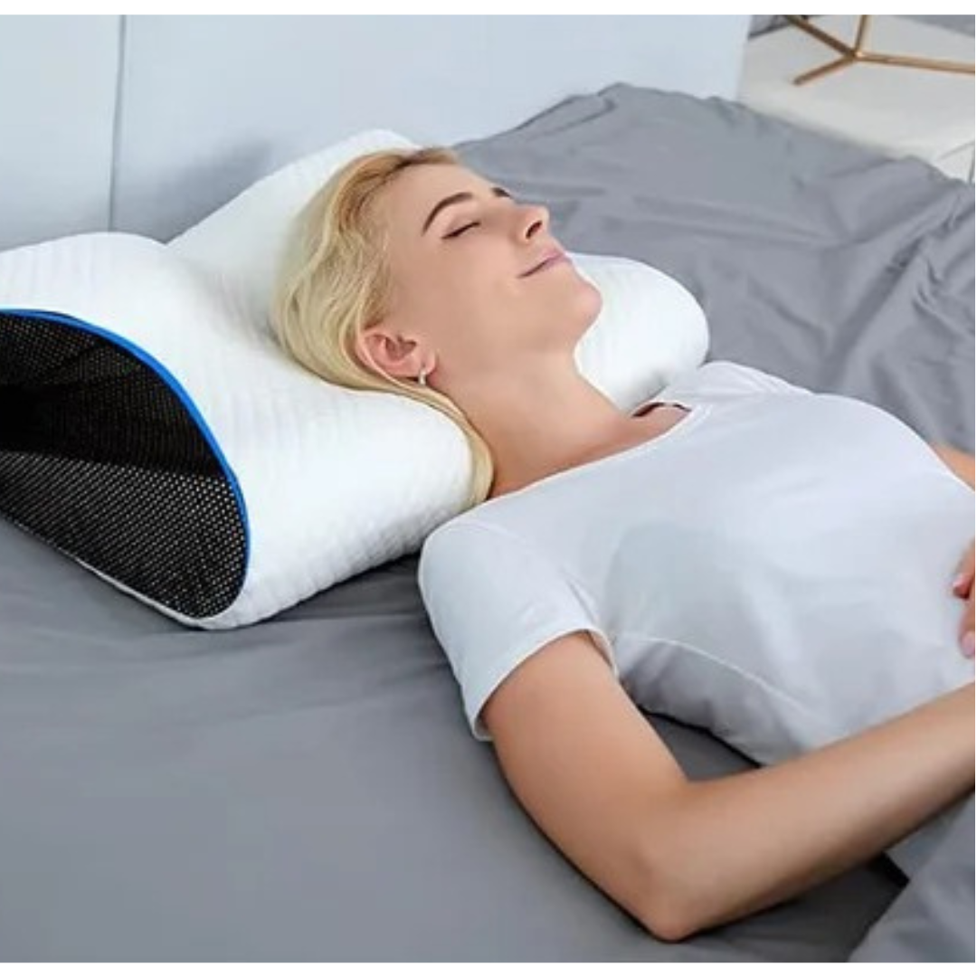 SleepAlign – Nackenkissen mit Memory Foam für alle Schlafpositionen
