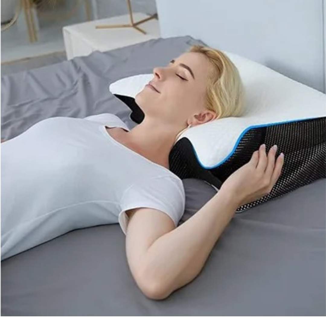 SleepAlign – Nackenkissen mit Memory Foam für alle Schlafpositionen