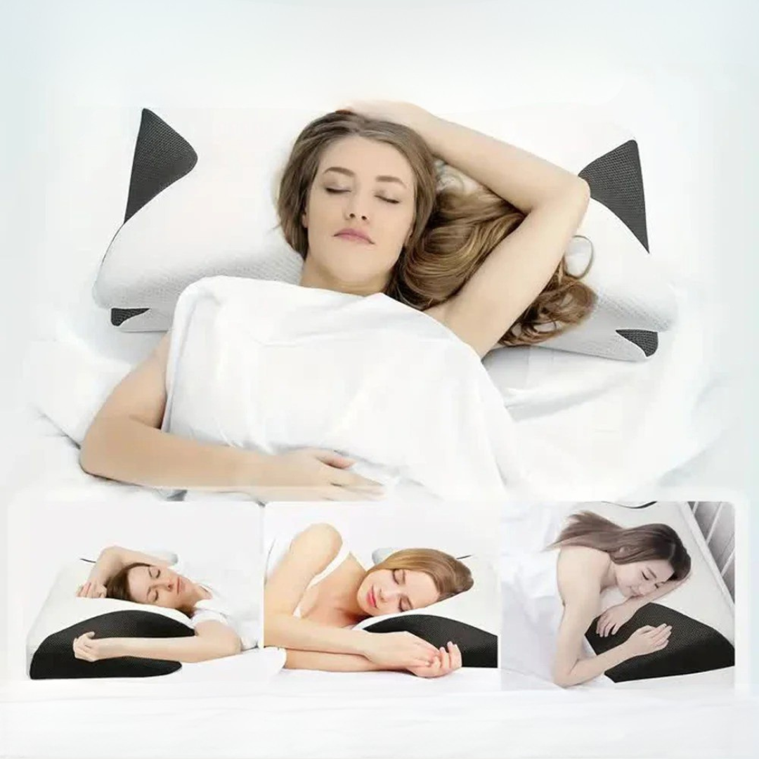 SleepAlign – Nackenkissen mit Memory Foam für alle Schlafpositionen