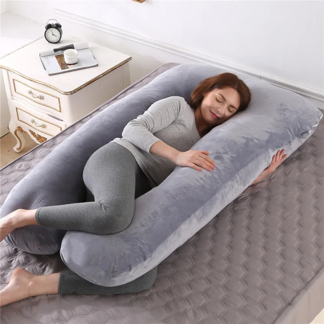 BodyNest – Großes U-Kissen für Seitenschläfer & werdende Mütter