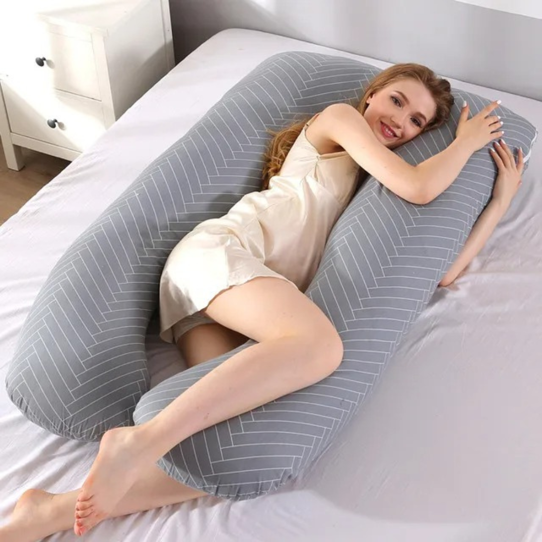 BodyNest – Großes U-Kissen für Seitenschläfer & werdende Mütter