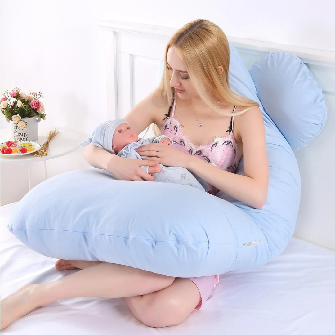 BodyNest – Großes U-Kissen für Seitenschläfer & werdende Mütter